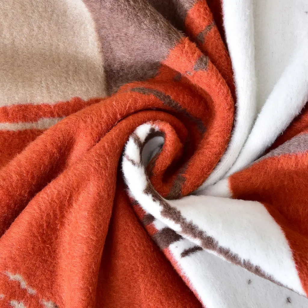 Плед-покривало Ideia Kassandra бавовняний 200х150 см помаранчевий (8000029914 помаранч) - фото 4