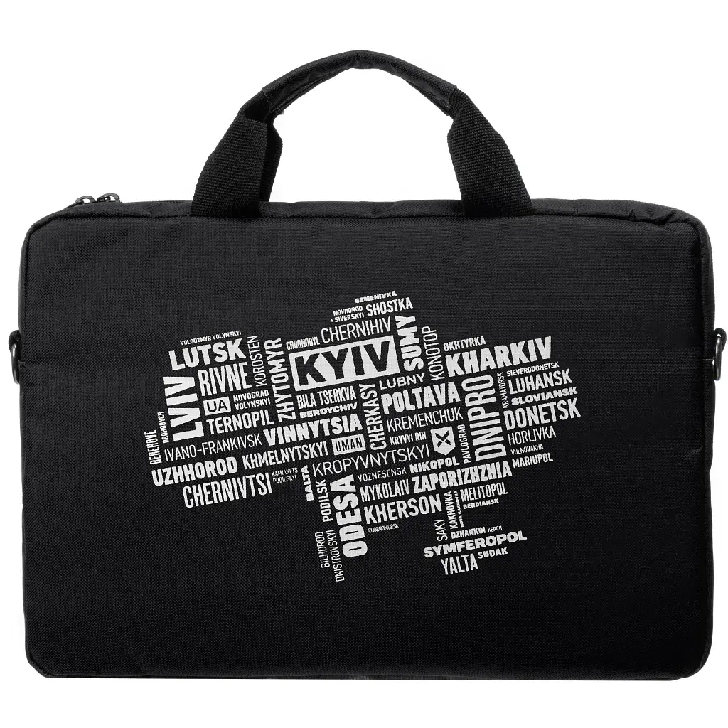 Сумка для ноутбука Vinga 15.6" NB1502 Black, white print (NB1502UWBK) - фото 4