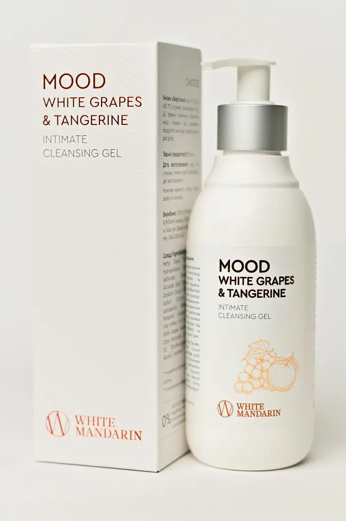 Гель для інтимної гігієни Choice White Mandarin Mood White Grapes & Tangerine 280 мл з постбіотиками, білим виноградом та Hydagen Aquaporin - фото 2