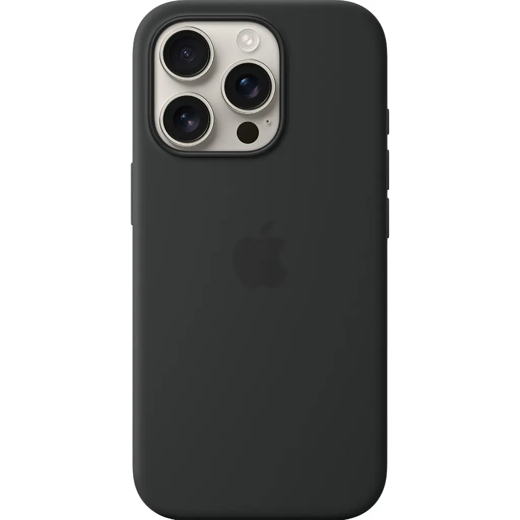 Чохол Silicone Case with MagSafe для Apple iPhone 16 Pro Black AAA [116597] - фото 2
