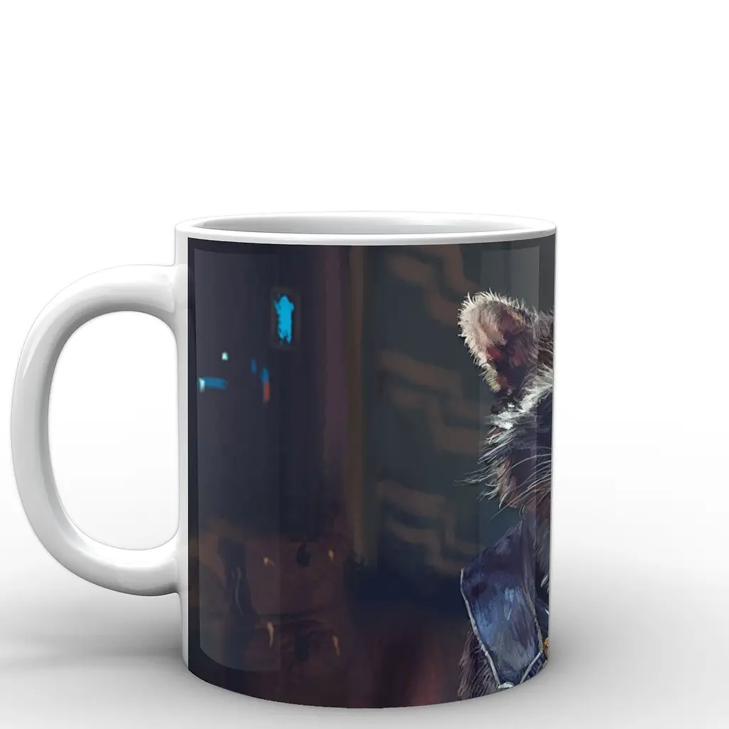 Кружка GeekLand Галактики Guardians of the Galaxy Ракета GG.02.010 330 мл белая - фото 2