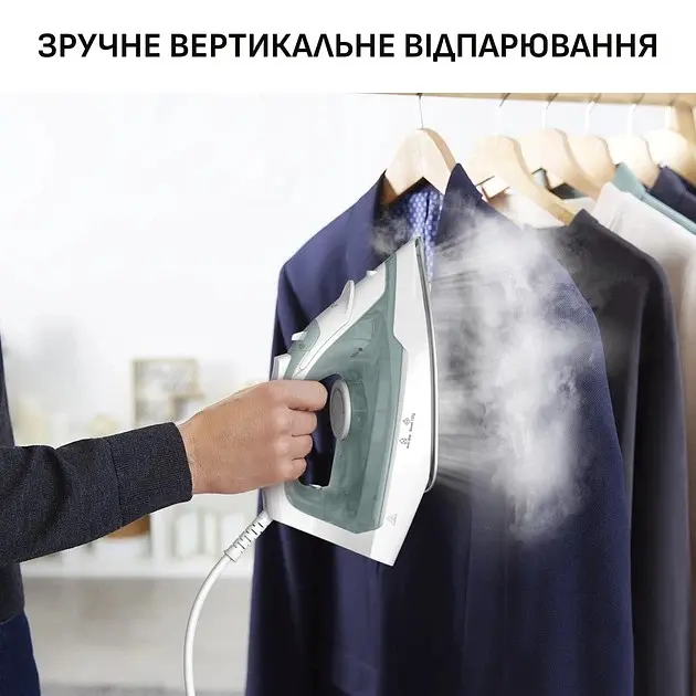 Праска Tefal Virtuo 30 біло-зелений (FV2C42E0) - фото 4