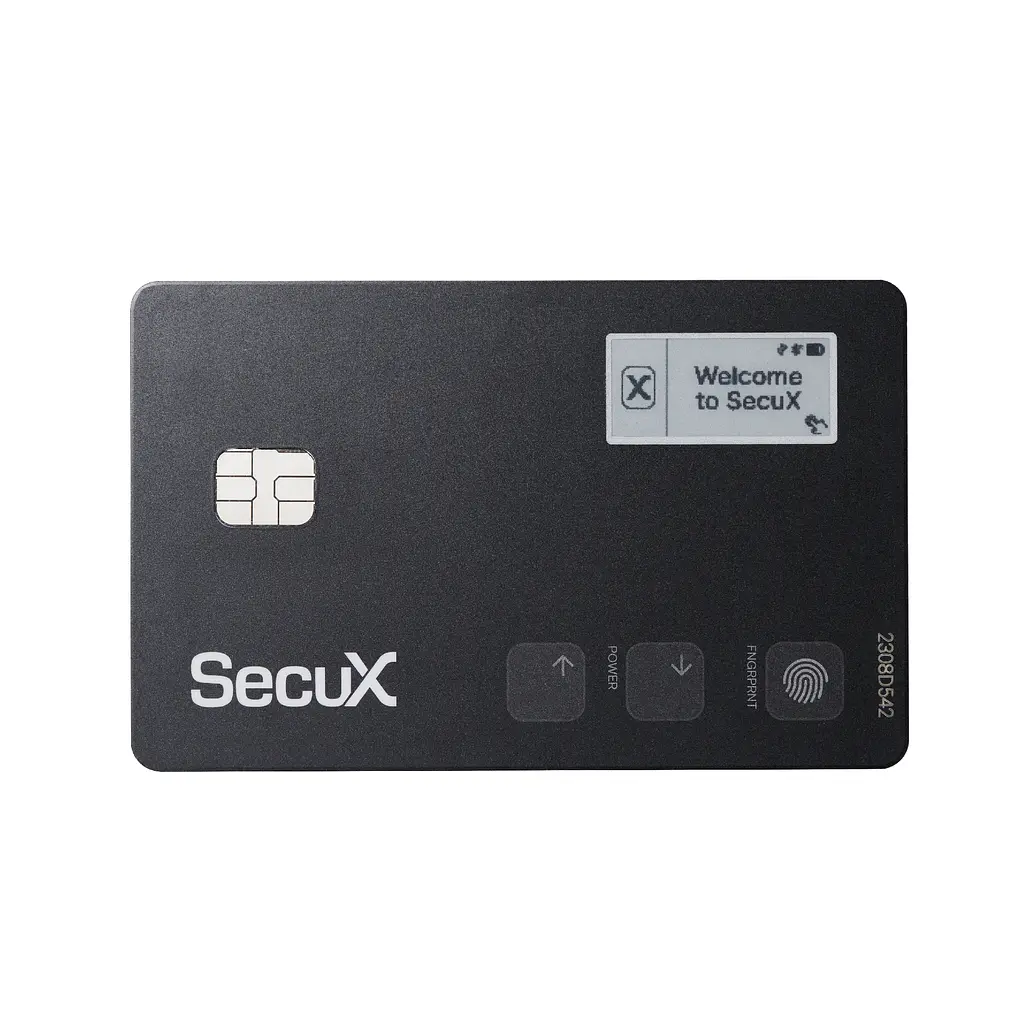 Біометричний апаратний криптогаманець SecuX Shield BIO з відбитком пальця (B0CSS772MB) - фото 2