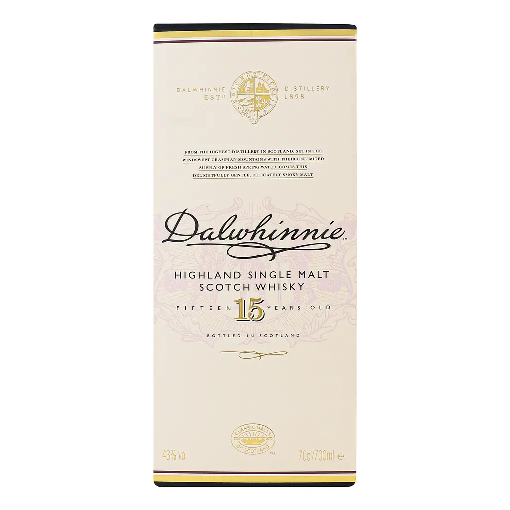Виски Dalwhinnie 15 yo Single Malt Scotch Whisky 43% 0.7 л в подарочной упаковке - фото 3