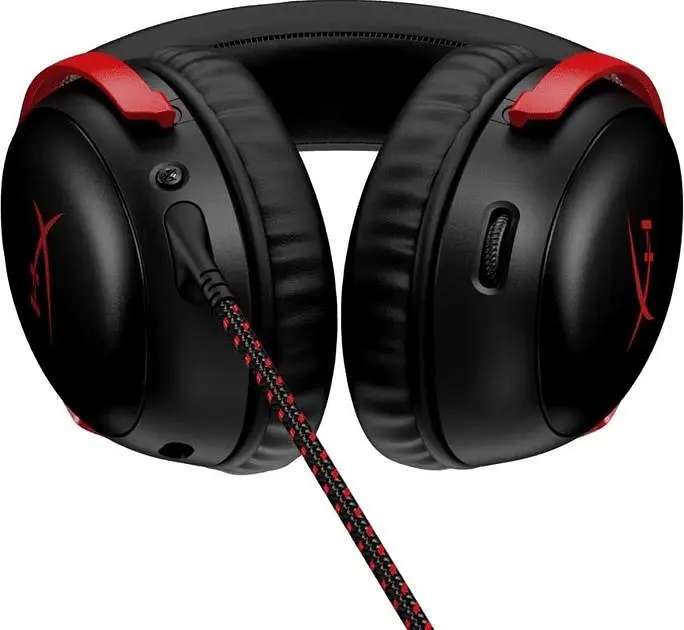 Игровая гарнитура HyperX Cloud III 3.5mm/USB-A/USB-C Black/Red (727A9AA) - фото 4