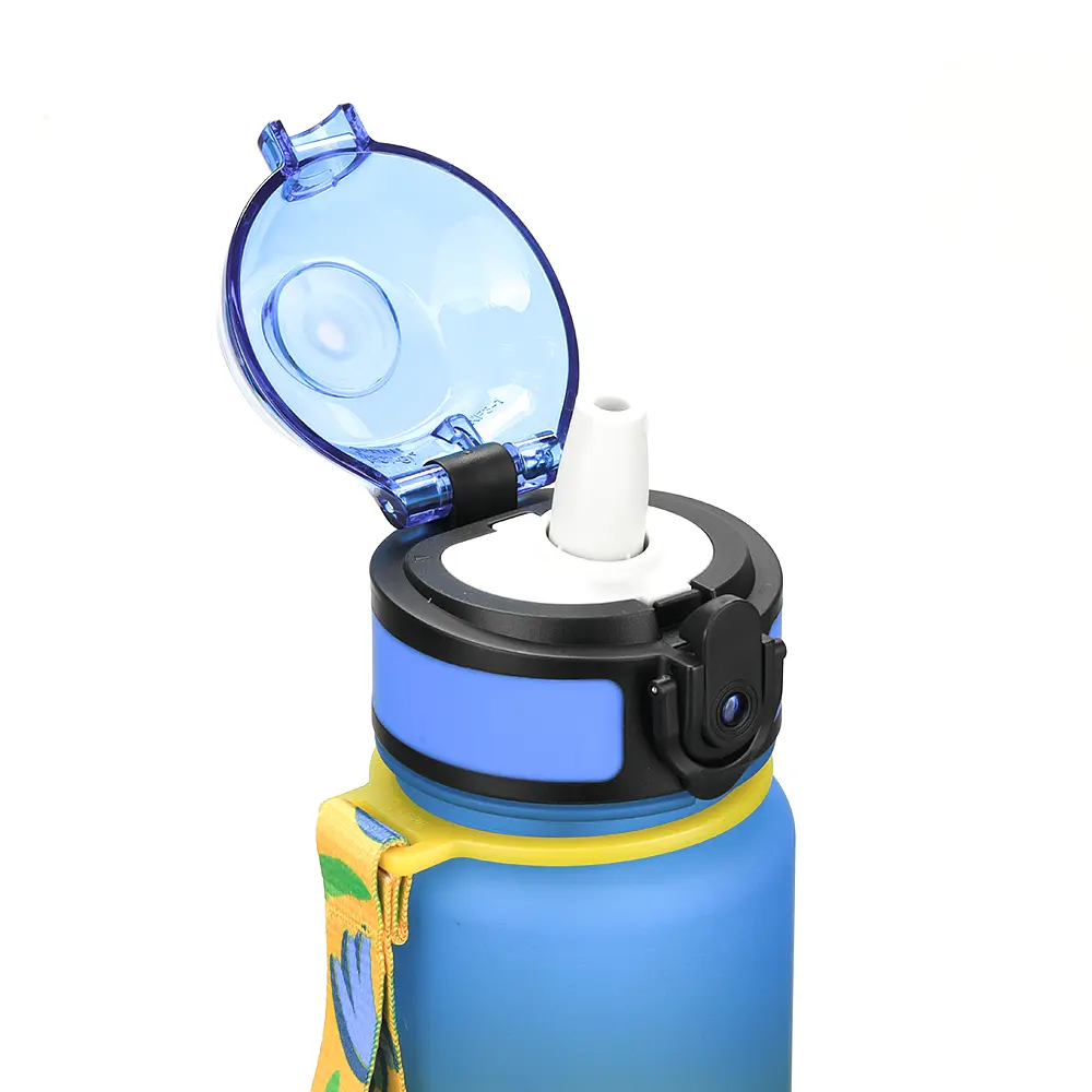 Дитяча пляшка для води UZspace LittleBig 350 мл жовто-блакитна (3020) - фото 5