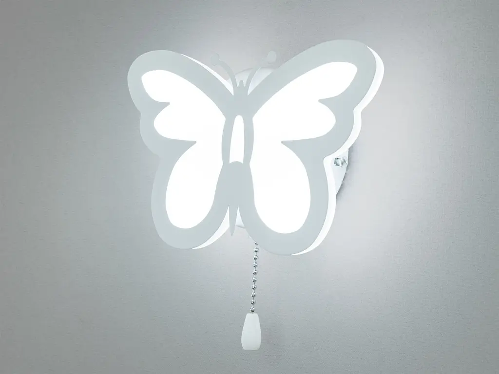 Светильник настенный LED Diasha 8067/1WH Бабочка 20W белая 1100 лм акрил - фото 3