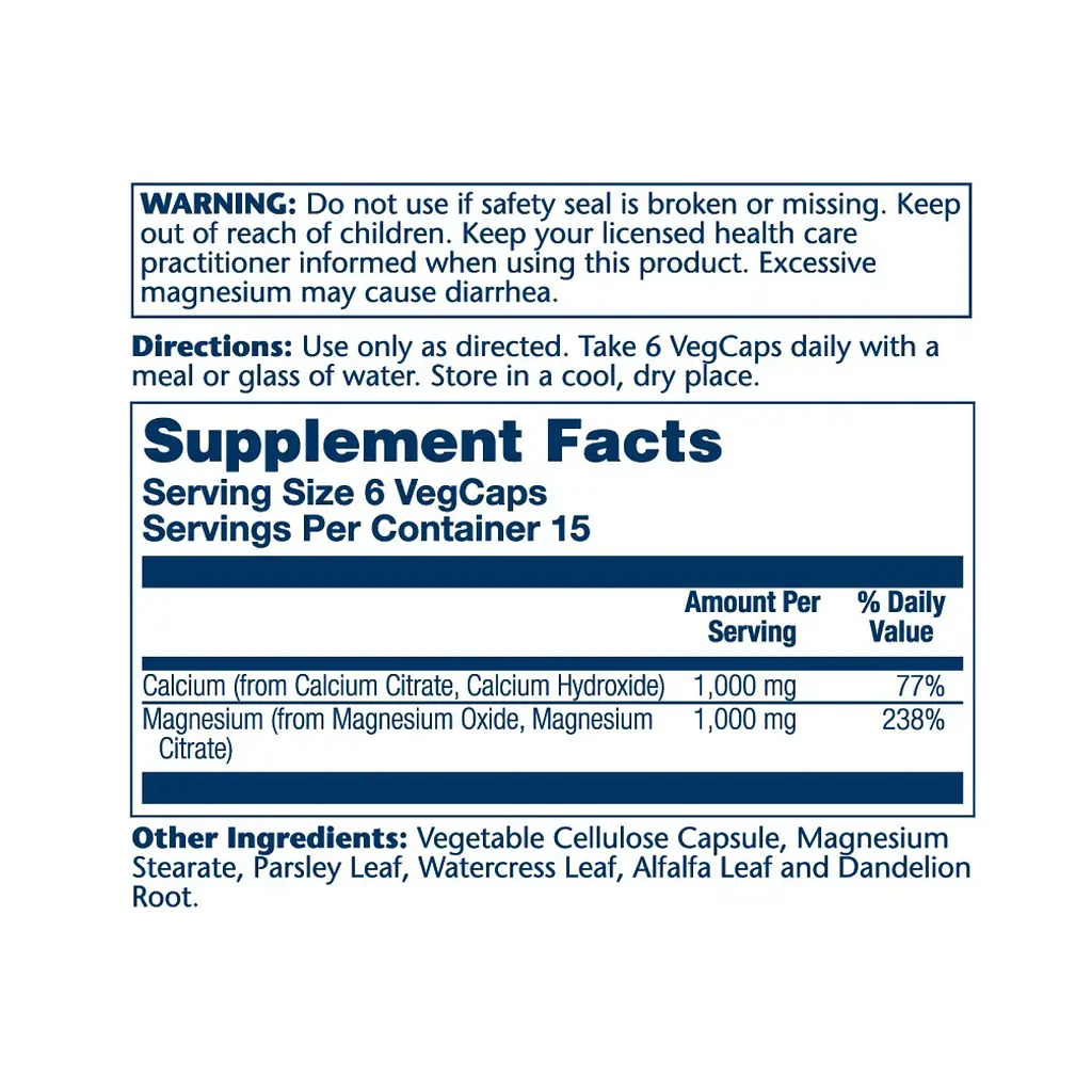 Кальцій та магній цитрат Calcium & Magnesium Citrate - 90 капсул - фото 2