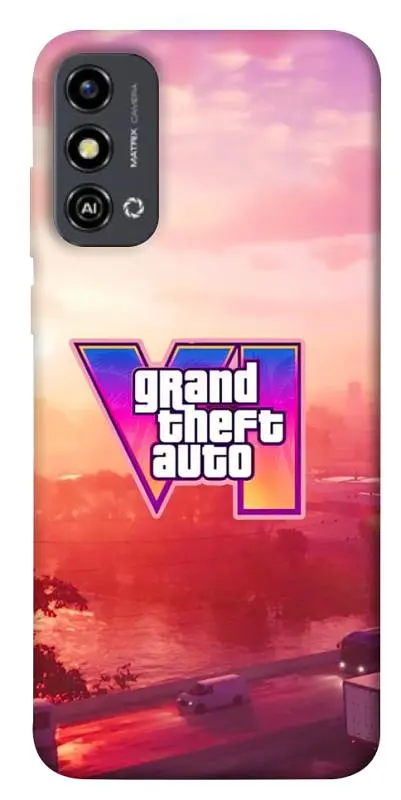 TPU чехол Demsky GTA VI Vice City для ZTE Blade A53