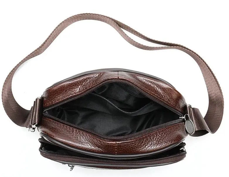 Чоловіча шкіряна сумка Vintage 20х16,5х7 см sum0012301 - фото 9