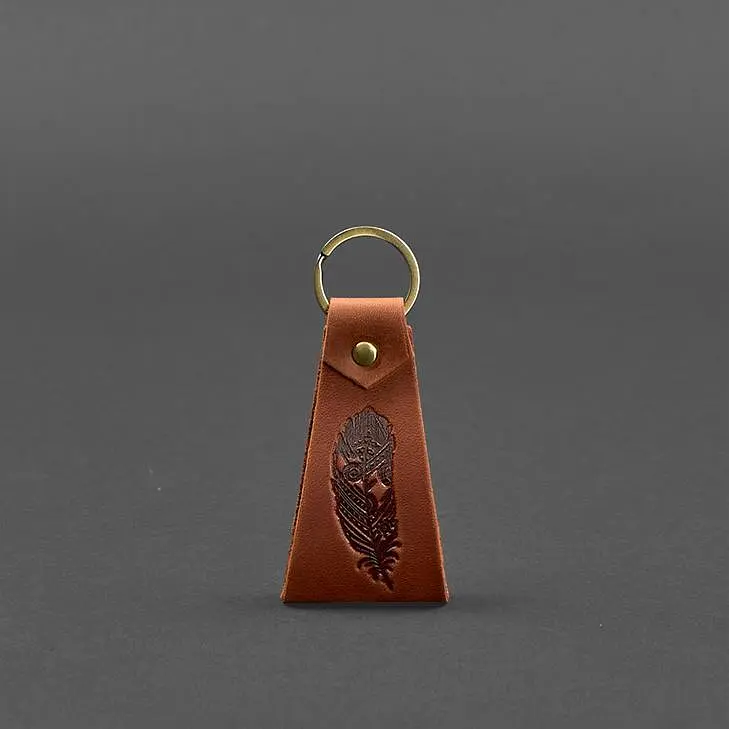 Кожаный брелок Перо - фото 10