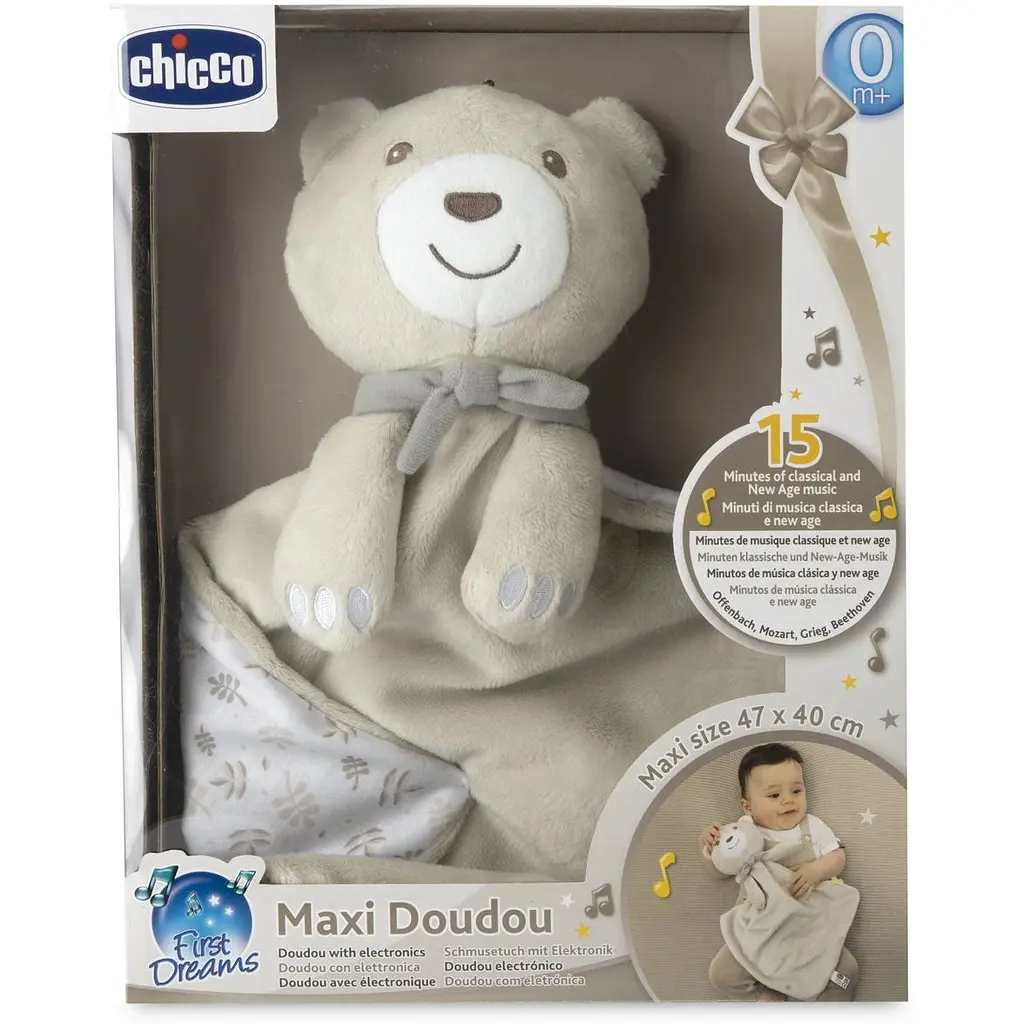 М'яка іграшка-комфортер музична Chicco Maxi Doudou бежева (12159.00) - фото 3