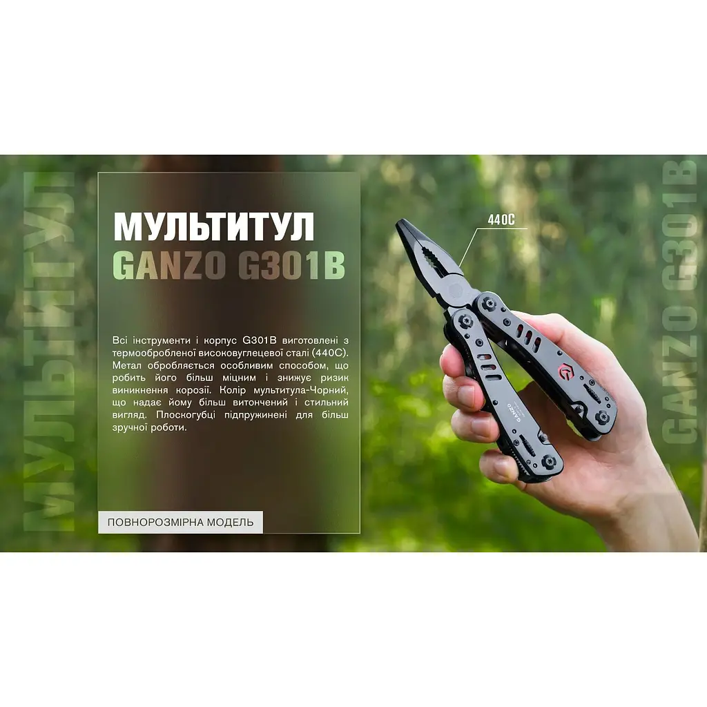 Мультитул Multi Tool Ganzo G301-В - фото 14