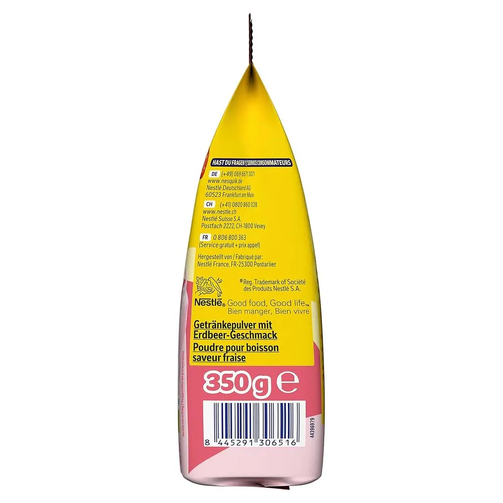 Молочний напій Nestle Nesquik Milk Mix Strawberry 350 г - фото 5