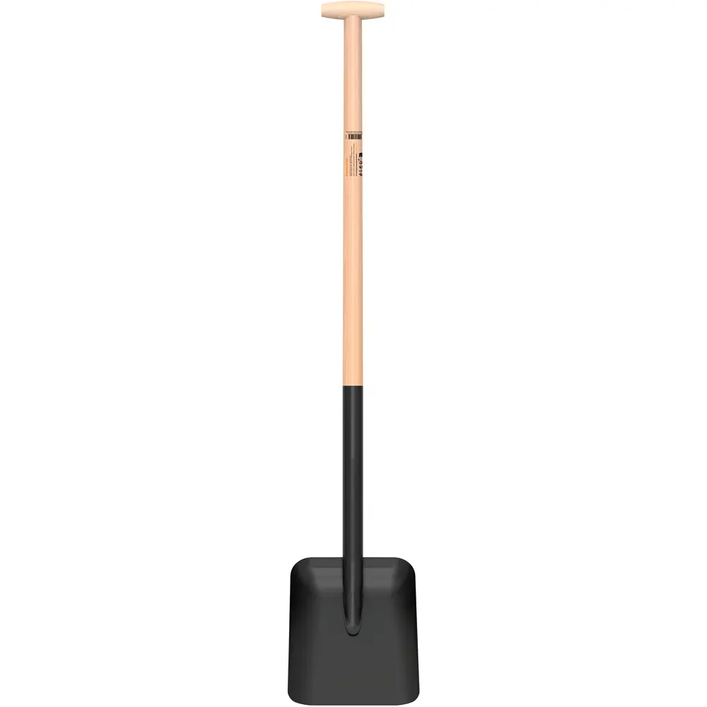 Лопата чорна совкова T-Grip FSC Fiskars (1073725) - фото 2