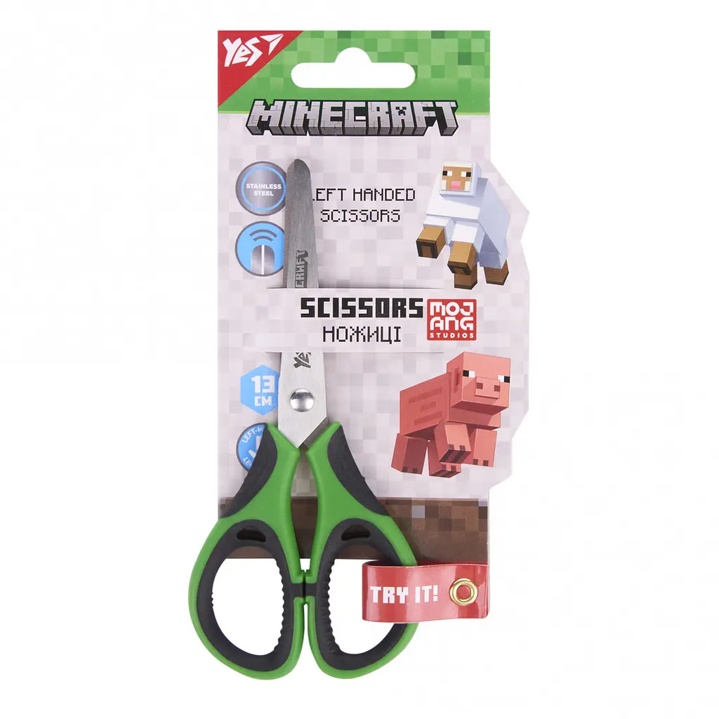 Ножиці дитячі для шульги, 13 см Minecraft 480466 Yes