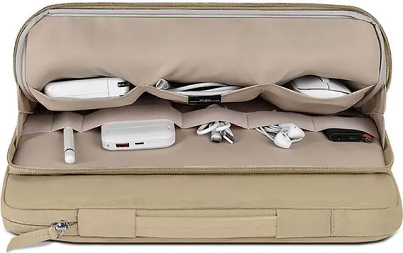 Сумка для ноутбука WiWU Ora Laptop Sleeve MacBook 14` Beige (6936686405553) [79308] - фото 4