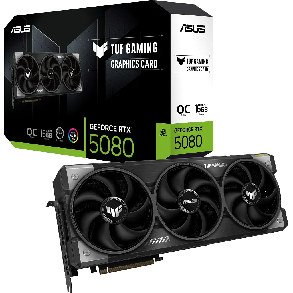 Відеокарта ASUS GeForce RTX5080 16GB TUF OC GAMING (TUF-RTX5080-O16G-GAMING) - фото 11