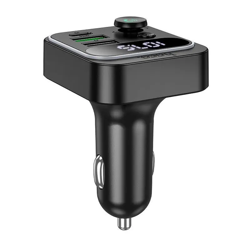 Автомобильный адаптер HOCO Tiger car BT FM transmitter E85 2USB/1Type-C, 20W/3A, PD/QC - фото 3