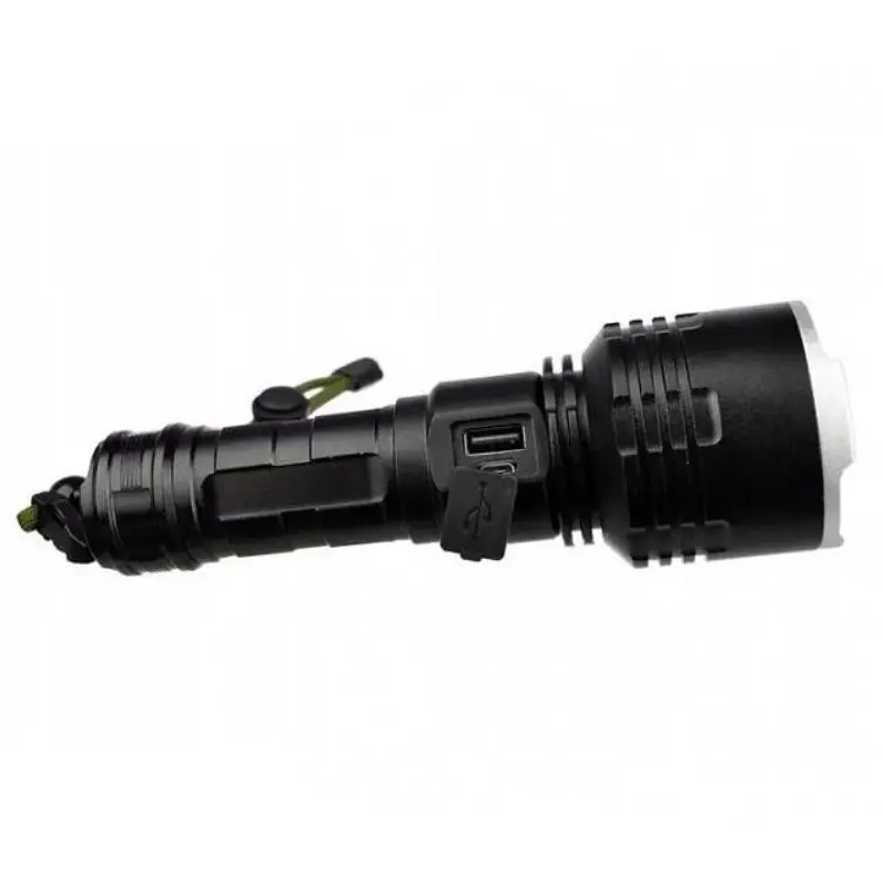 Тактический фонарь BL-531-P90 сверхъяркий LED P90 зум USB зарядка - фото 3