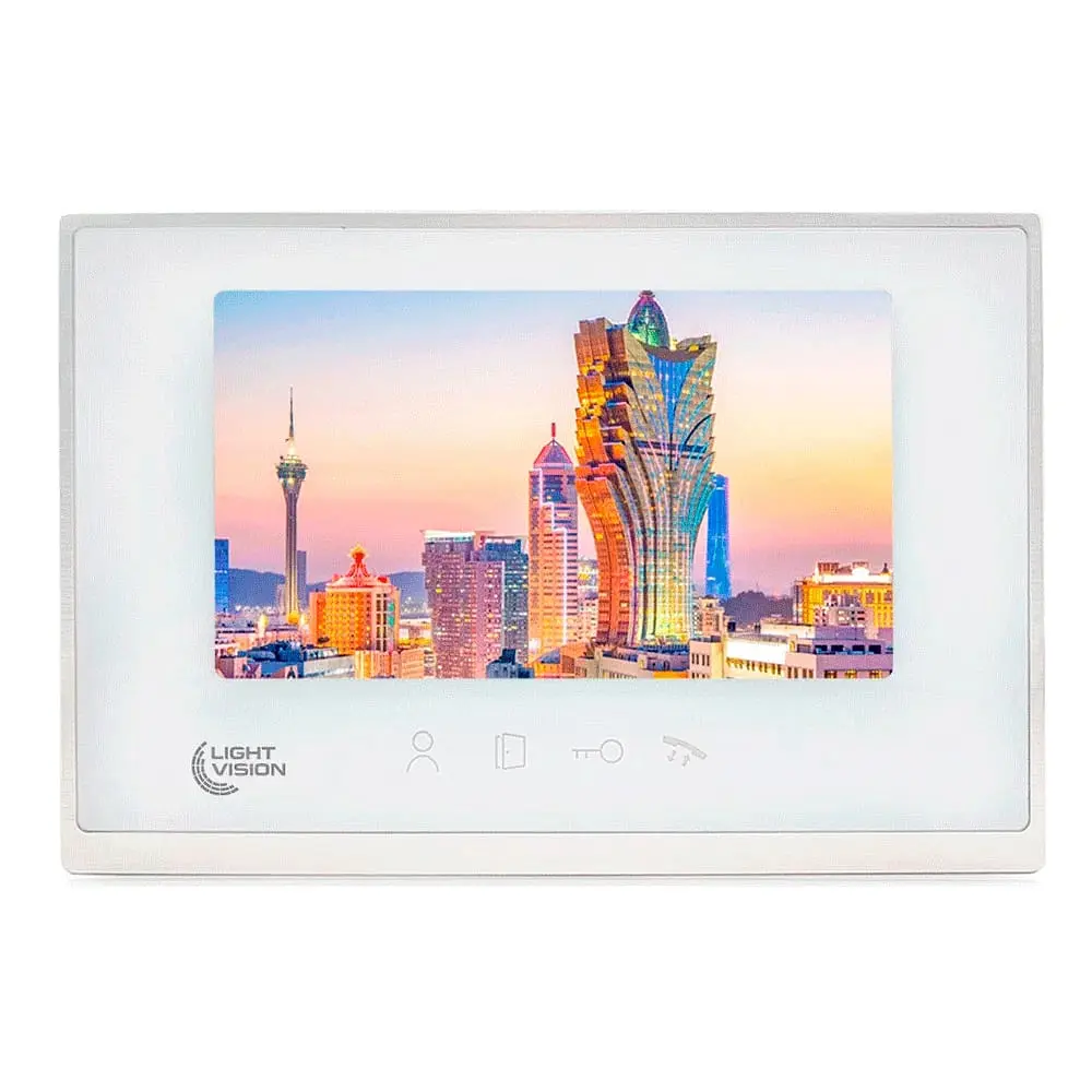 Відеодомофон 7” WiFi Light Vision MACAO FHD White (82-00204) - фото 6