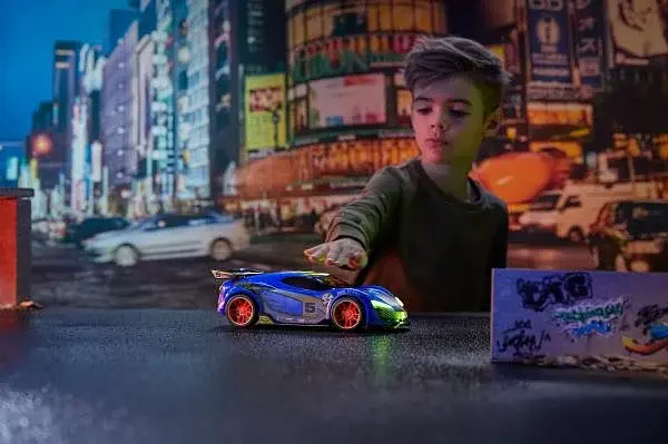 Машинка Road Rippers Speed Swipe Bionic Blue зі світловими і звуковими ефектами - фото 2