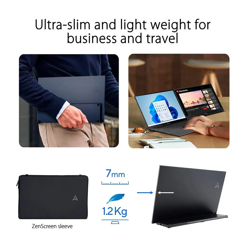 Монітор 16" ASUS ZenScreen MB16QHG Portable QHD IPS 120Hz (90LM08NG-B01170) - фото 5