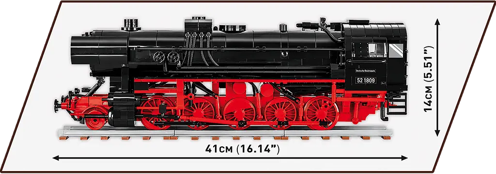 Конструктор Cobi Локомотив DR BR Class 52 масштаб 1:35, 1723 деталі (COBI-6283) - фото 6