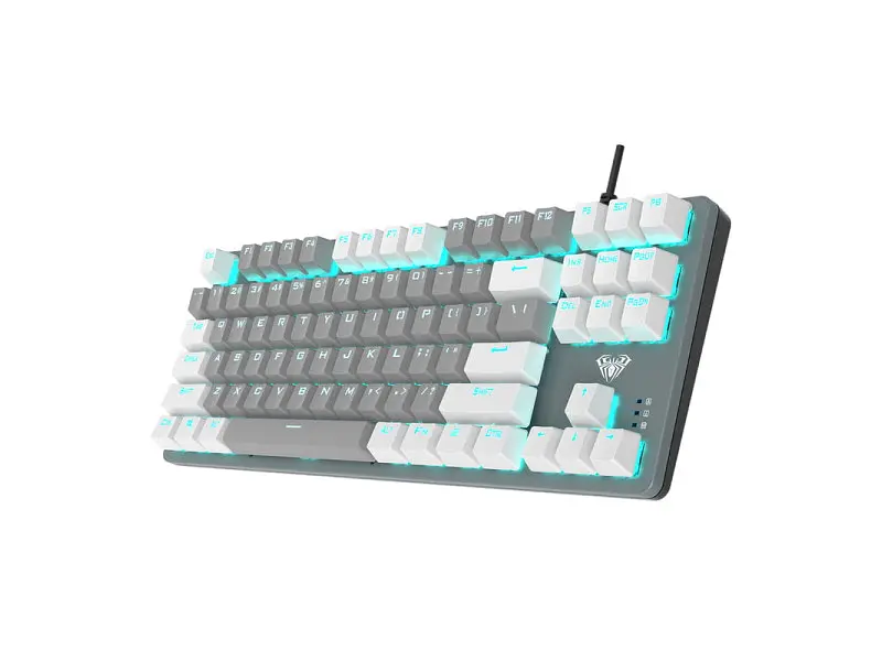 Клавіатура Aula Wind F3287 Mechanical Grey/White KRGD Blue USB EN/UA (6948391240954) - фото 2