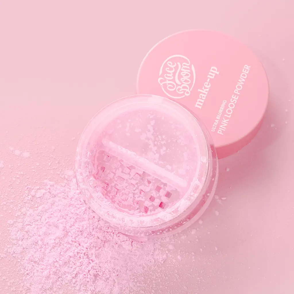 Розсипчаста пудра FaceBoom Make-Up рожева з блюр-ефектом 6 г - фото 2