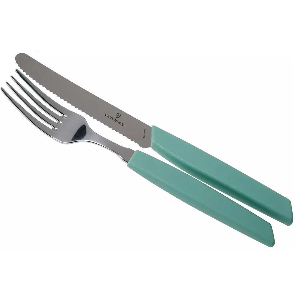 Набір кухонний Victorinox Swiss Modern Table Set 12шт з мятн. ручкою (6 ножів tomato 6 віделок) - фото 3