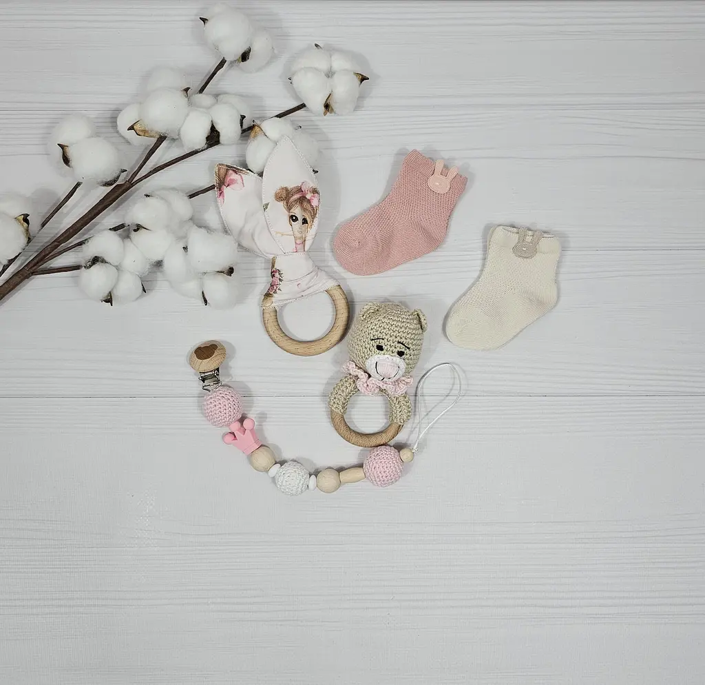 Букет з пелюшок для немовлят A.L.Babybox Маленькая балерина 11 од. Рожевий (BU 25982613) - фото 2