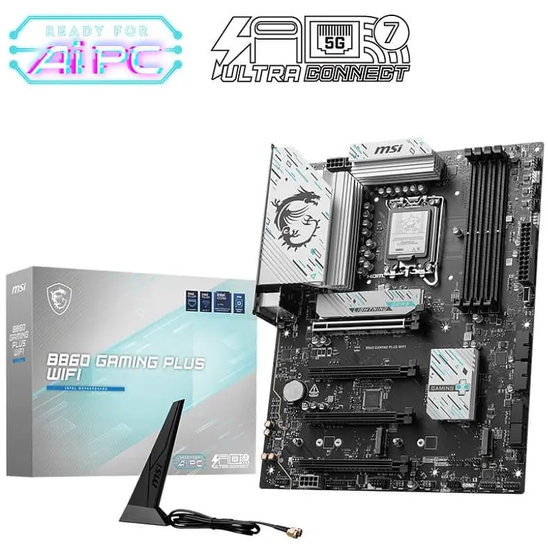 Материнська плата MSI B860 GAMING PLUS WIFI (B860 GAMING PLUS WIFI) (Socket 1851, Intel B860, ATX) - фото 5