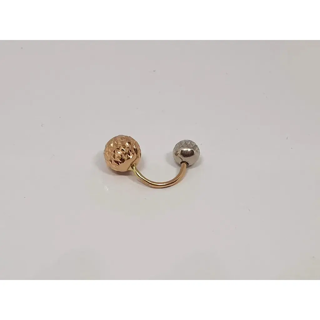 Золотая серьга-пирсинг Favoritum. 320129_7_А_БК - фото 2