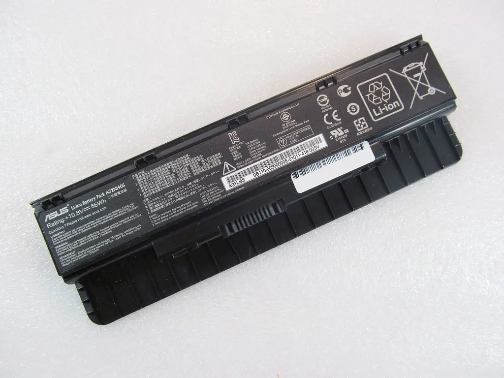 Акумулятор для ноутбука Asus A32-N56, 5000 mAh (56Wh), 6cell, 11.1V, Li-ion, чорний - фото 4