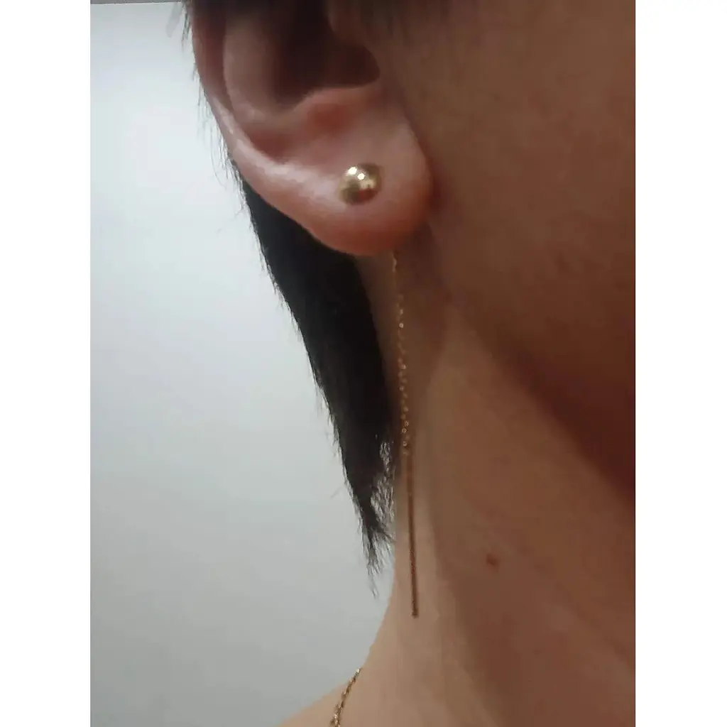 Золоті сережки-протяжки Tango. 580043 - фото 2