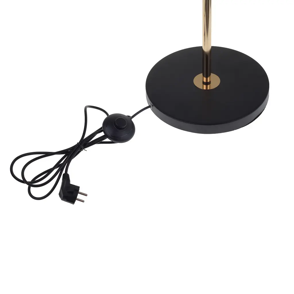 Торшер на 2 плафона черный LK-711F/2 E27 BK+FG - фото 3