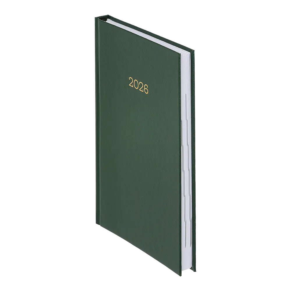 Ежедневник датированный Buromax Simple 2026 A5 бумвинил зеленый (BM.21166-04) - фото 2