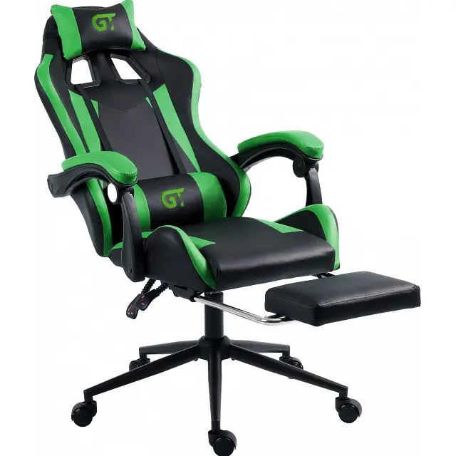 Геймерское кресло GT Racer X-2323 Black/Green [122609] - фото 4