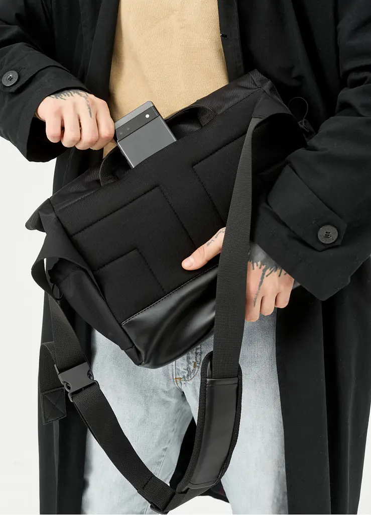 Чоловіча сумка Sambag DART Чорна 33 х 24 х 10 см (51311301m) - фото 7