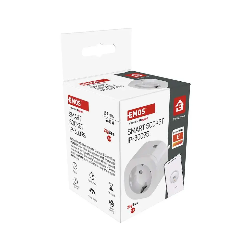 Розумна розетка WIFI P5533 GoSmart, ZigBee 3.0, IP44 EMOS (P5533) - фото 12