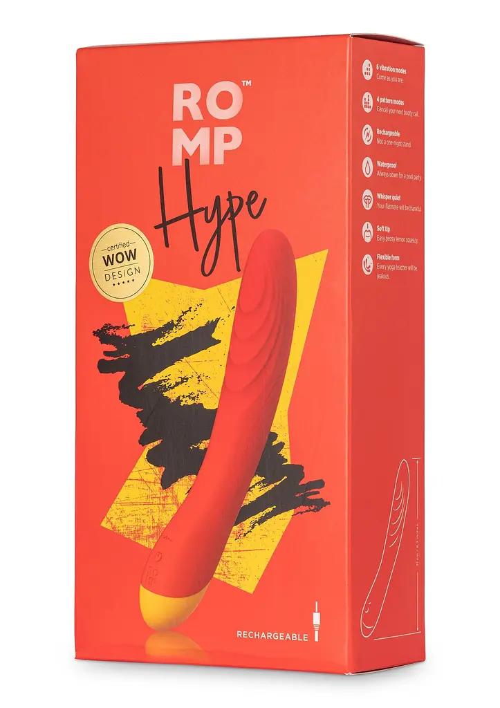 Вібратор Romp Hype 21 см червоний - фото 2