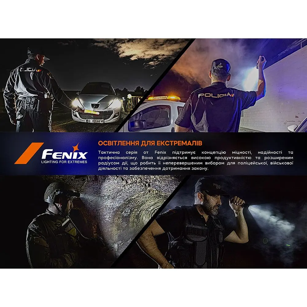 Fenix ​​T6 тактическая ручка с фонариком черная - фото 14