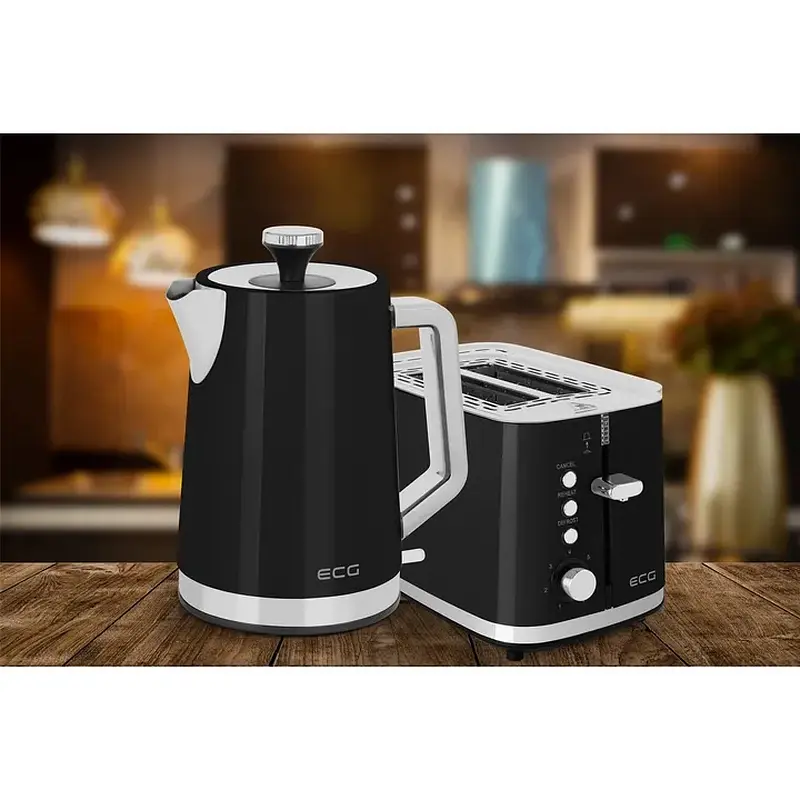 Тостер ECG ST 2766 Vintage Nero - фото 7