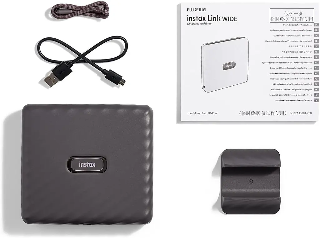 Фотопринтер Fujifilm Instax Link Wide Mocha Gray - фото 9