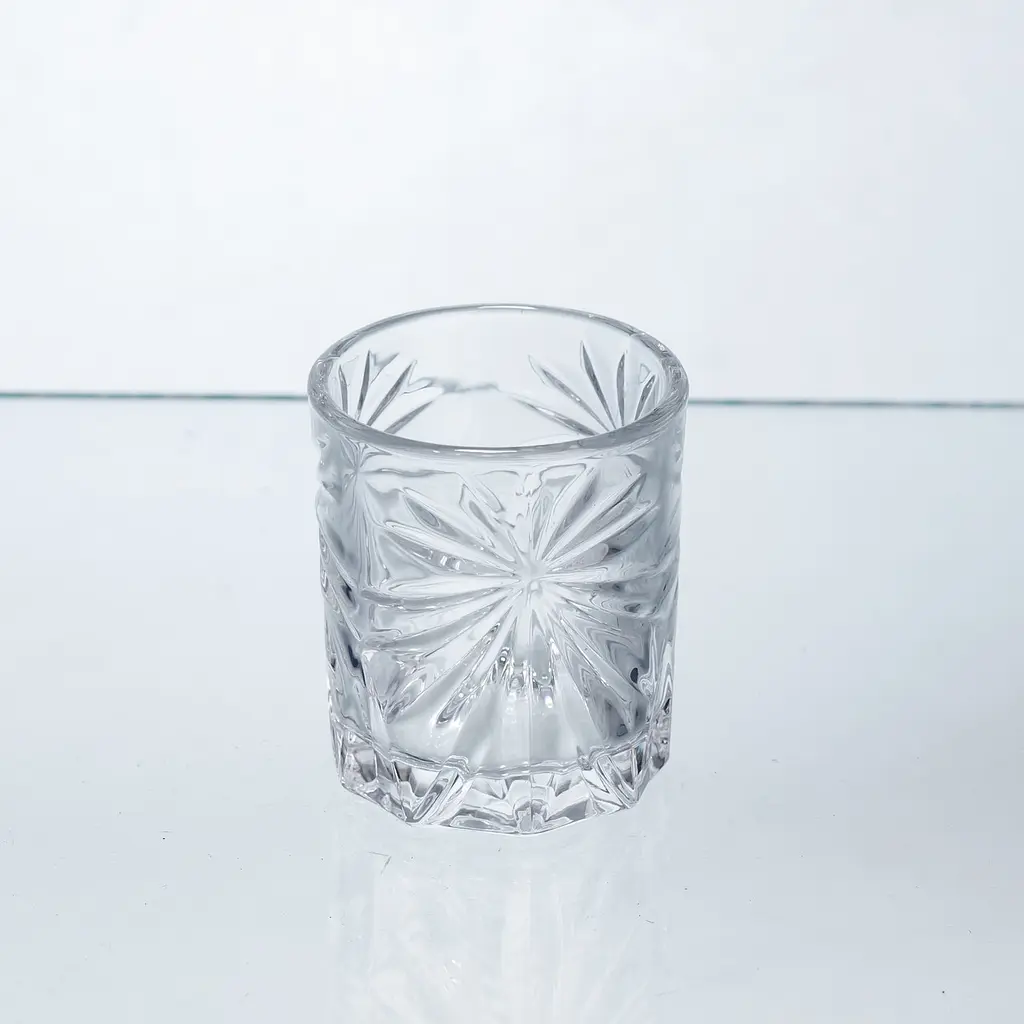 Набір чарок для віскі Yiwu Shot glass 6 штук по 75 мл склянки для міцних напоїв з товстими стінками HP-17-34 - фото 3