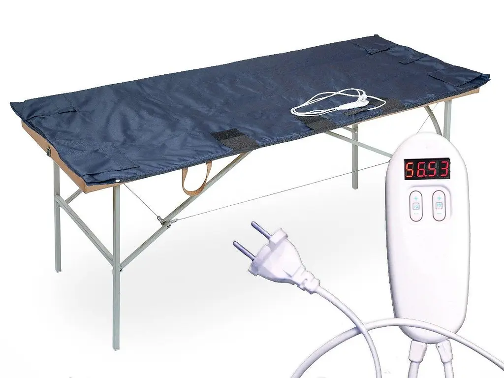 Електроковдра Shine двозонна для обгортань 147х170 см Grey