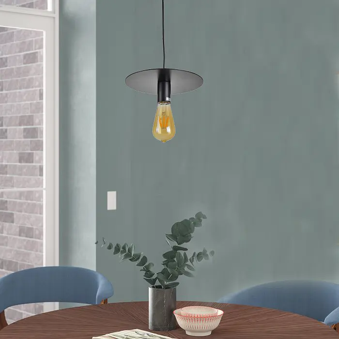 Люстра Brille подвесная лофт для кухни E27 60W BK (BL-860S/1) - фото 8