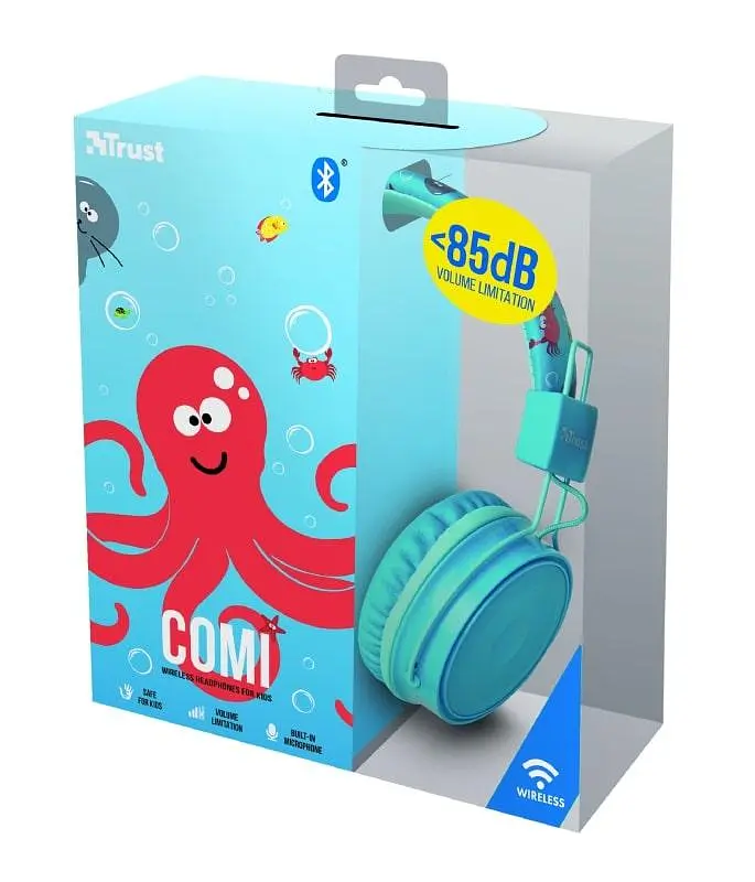 Наушники Trust Comi Kids Over-Ear Blue (23128) - фото 6