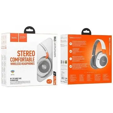 Наушники Hoco Adventure BT Headphones W43 синие до 25 часов - фото 3